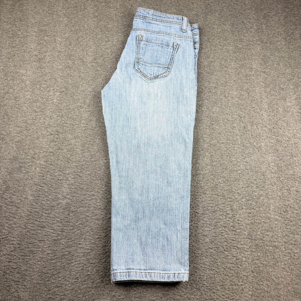 Lee Lower on the Waist Light Wash Cropped Jeans Women's 8P Blue